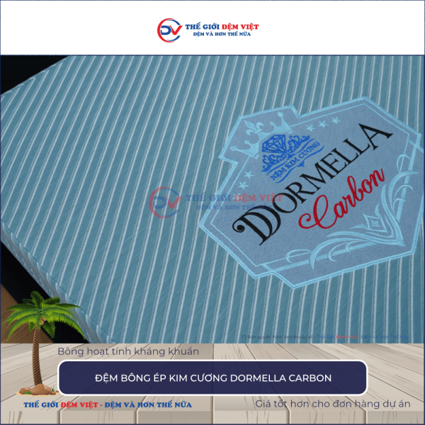 Đệm bông ép Kim Cương Dormella Carbon